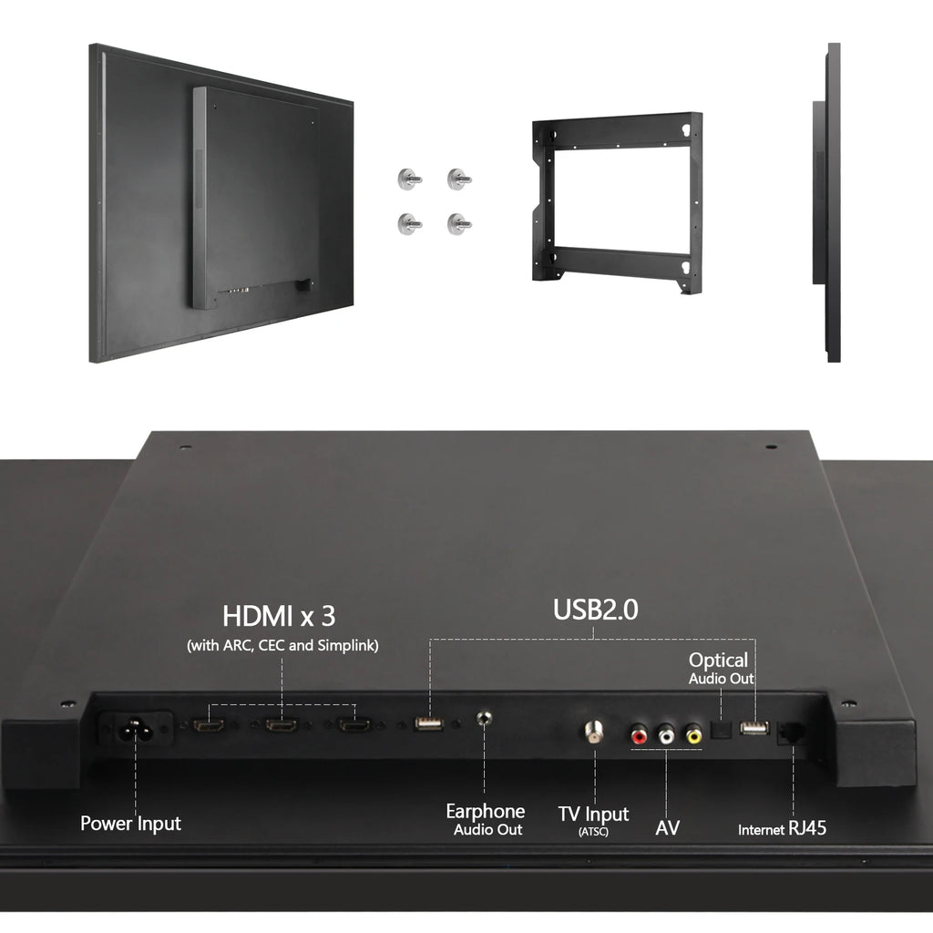 43 inches Smart LED Light Mirror TV Makeup Television Salon DTV Tuner Soulaca Living Room Decoration webOS System