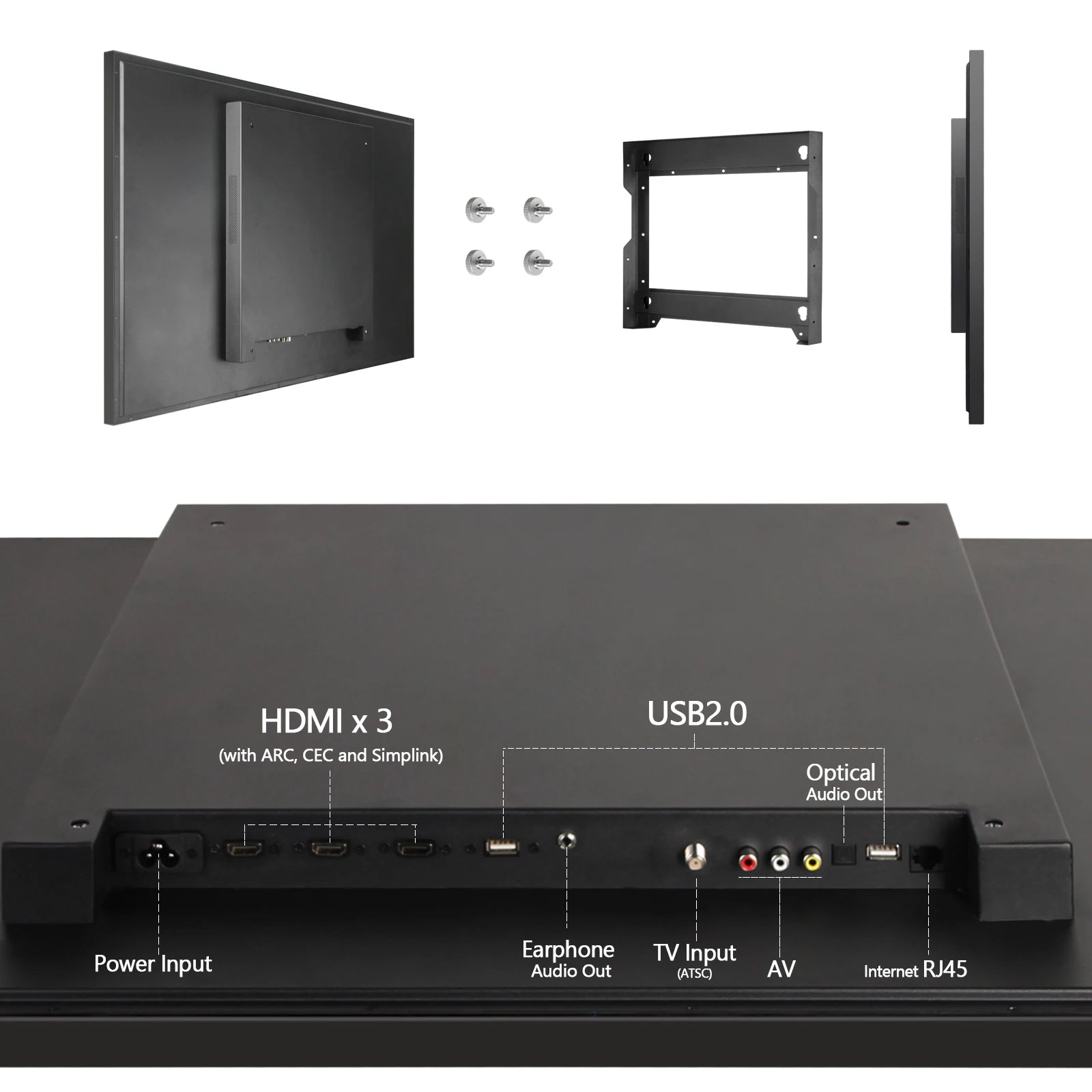 43 inches Smart LED Light Mirror TV Makeup Television Salon DTV Tuner Soulaca Living Room Decoration webOS System