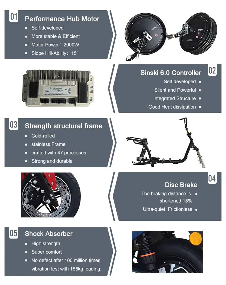 Zuimi High-end Trusted Commuter Electric Motorcycle Frame3000W Electric Bike Durable Hardware For Sale