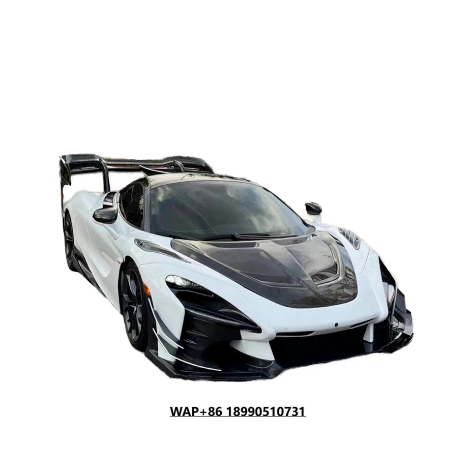 For McLaren 720S Carbon Fiber Body Kit 720S Upgraded Senna GTR-style Front Bumper Hood Spoiler Diffuser Carbon Fiber Body Kit