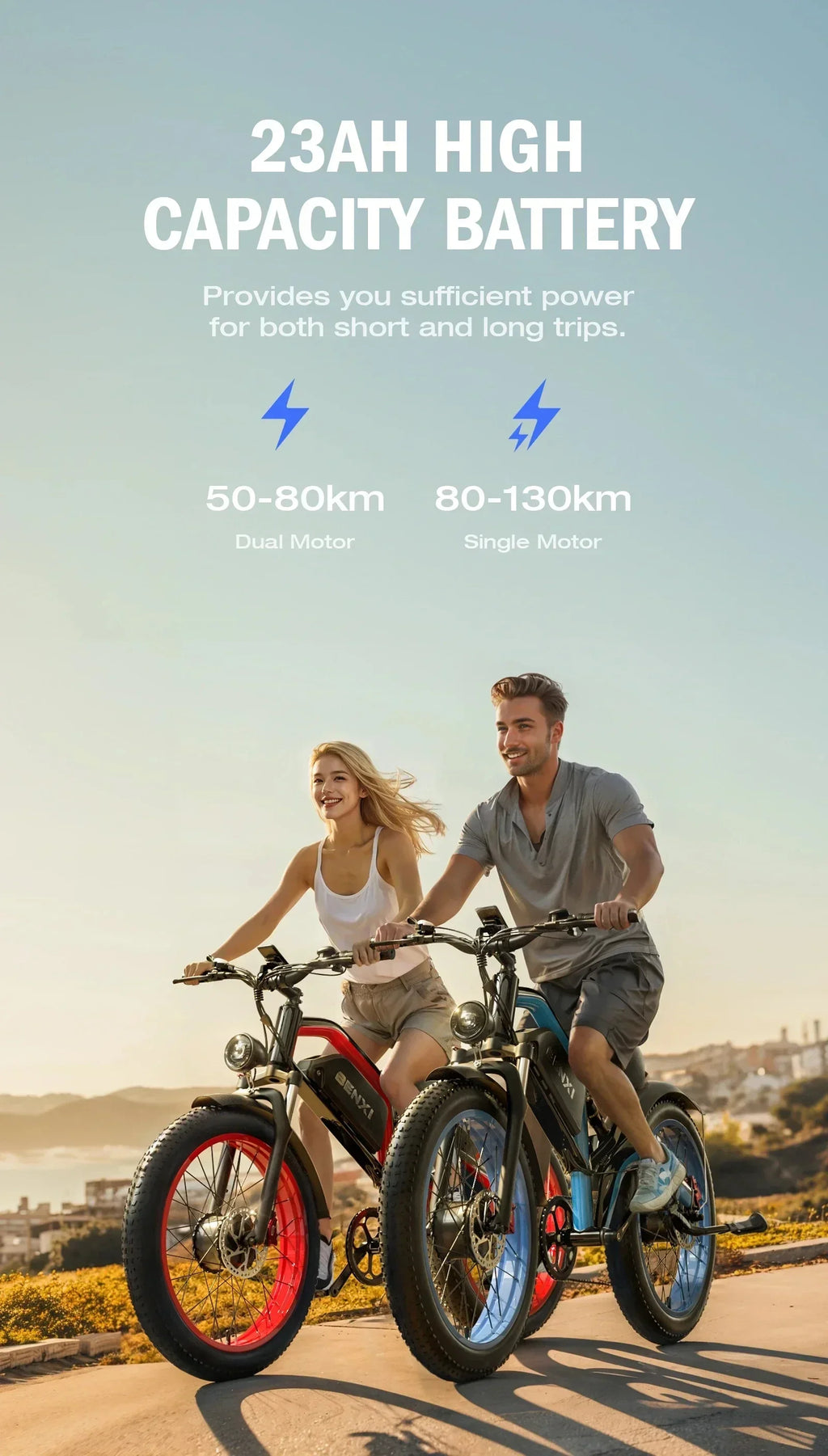 Electric bicycle 4000w motor 52v32ah battery 65km/h Electric bike 26 inch shock absorption mountain off-road mountain E-bike