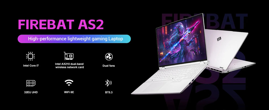 FIREBAT 16Pro Laptop 16Inch RTX 5060 Intel i7 13700HX 5GHz 16C/24T CPU 2.5K 300Hz 16GB DDR5 1TB PCIe4.0 SSD Gamer Gaming Laptop