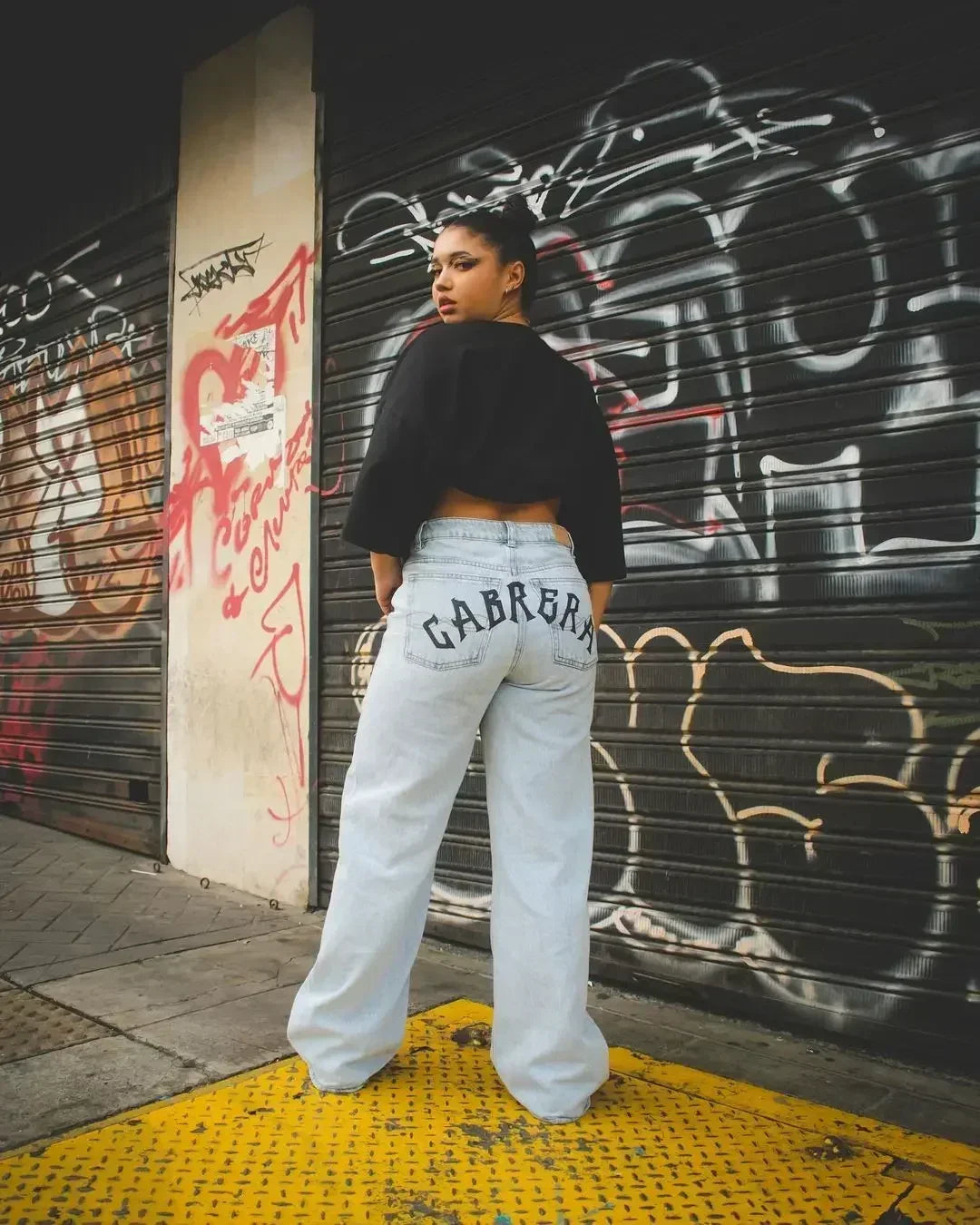 Hip Hop Y2K baggy jeans Anime  print pattern Vintage Streetwear fashion Harajuku men women high waisted Casual wide leg jeans