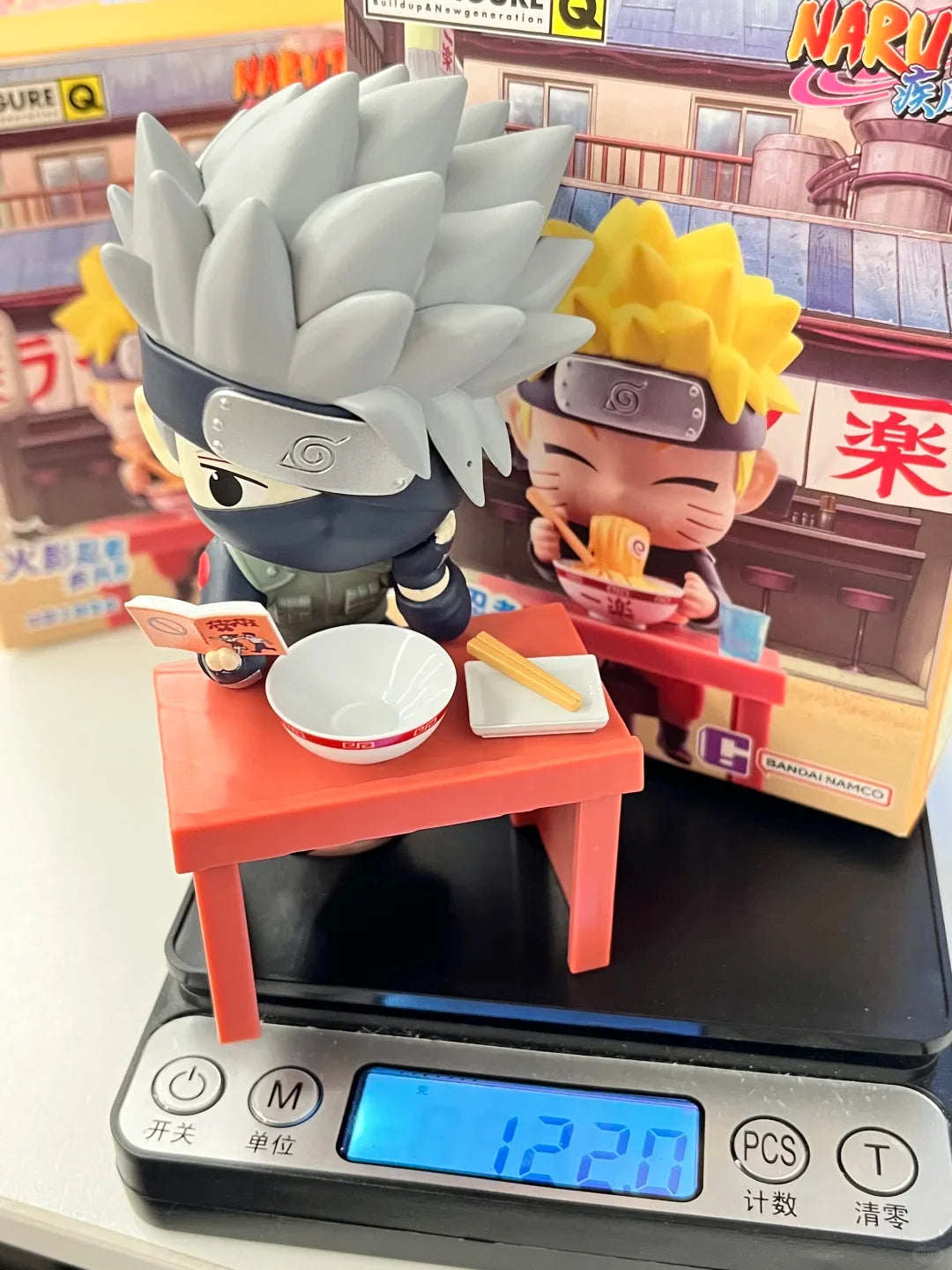 New In Stock Genuine Bandai Naruto Breeze Ramen Lamian Noodles Theme Blind Box Handmade Ornament  Gift Naruto Sasuke Model Toys