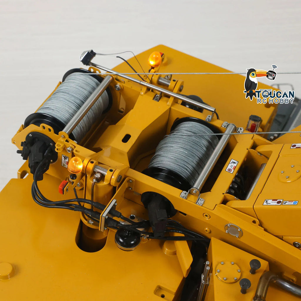 D1220 1:14 RC Hydraulic Telescopic Crawler Crane Heavy Duty Tracked Remote Control Crane Truck Construction Cars Machine Models
