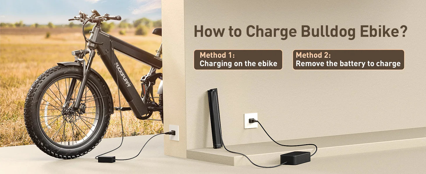 PUCKIPUPPY Bulldog Dual Battery E-bike 1350W 48V 30AH With Luxury Accessory Pack And Extra 15Ah Battery Electric Mountain Bike