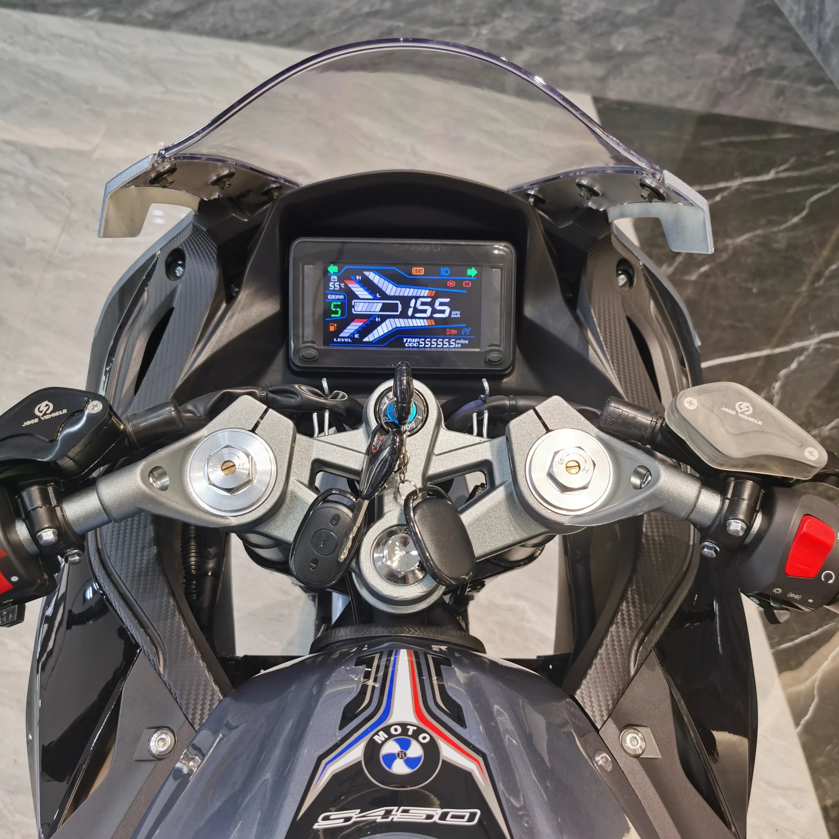 DK-M Racing Electric Motorcycle High Speed 20000W Lithium Battery 160km/h 5000w 8000w Motor Power Options