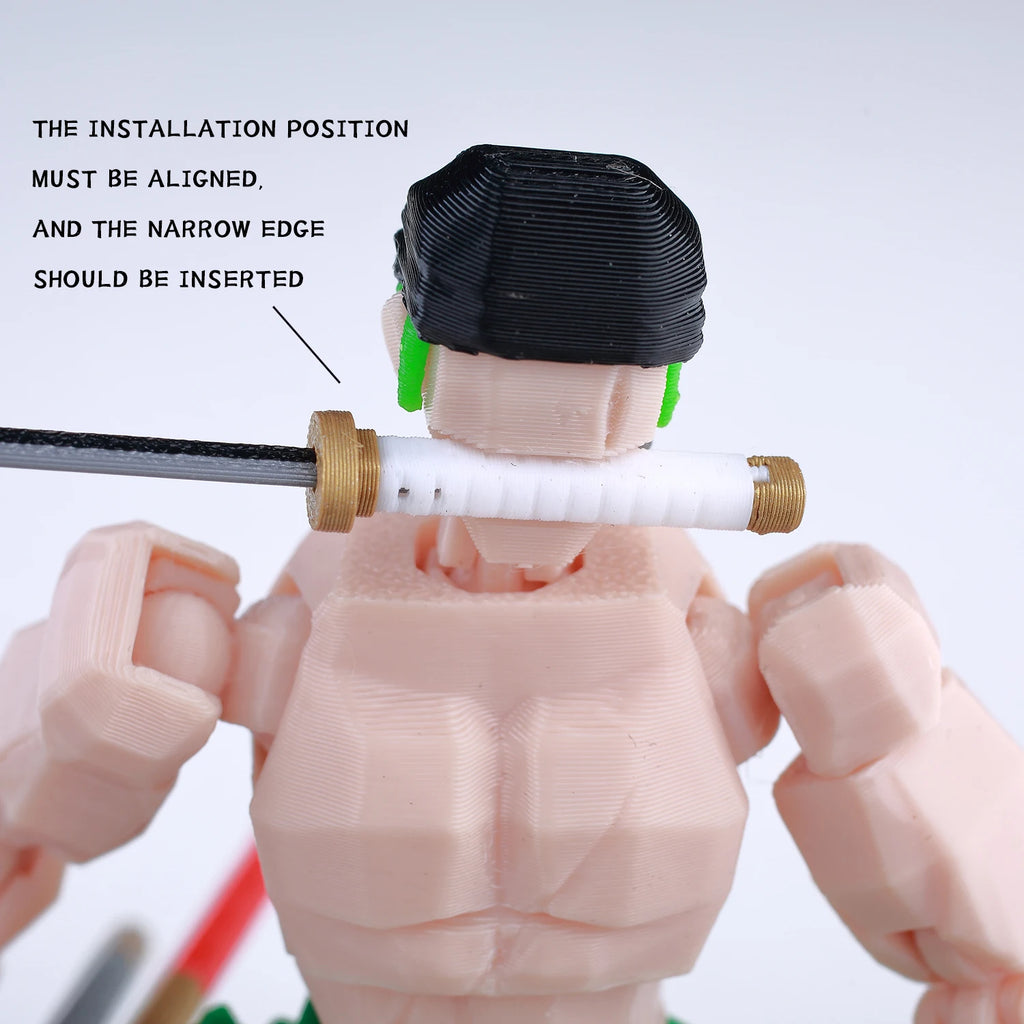 9L3D Printed Anime One Piece Naruto Demon Slayer Dummy13 Lucky T13 Movable Shapeshift Action Figures Mannequin Toys Collectors