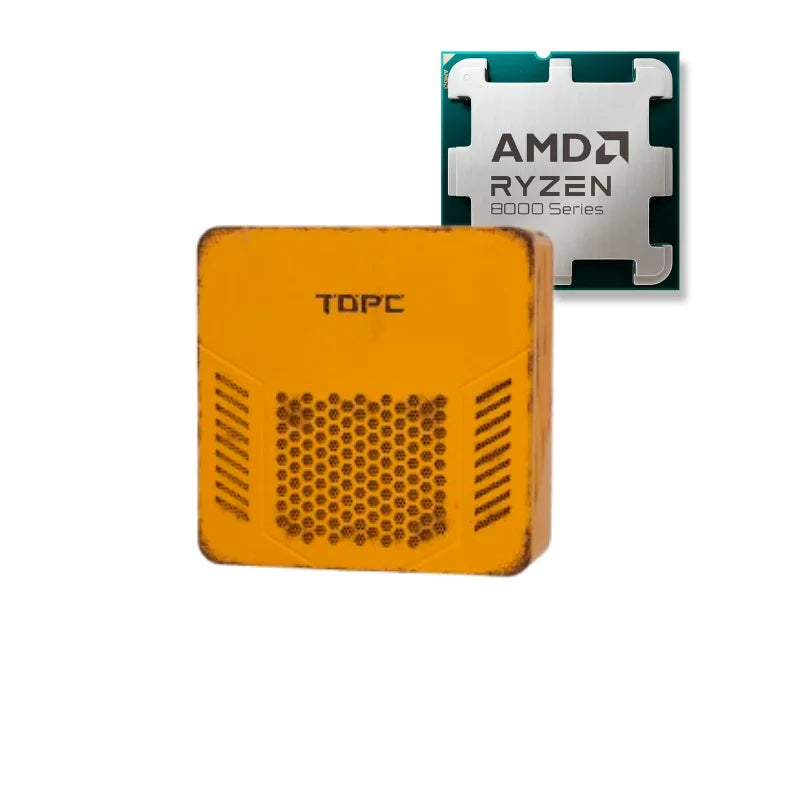 Ryzen 7-8745HS Mini Desktop PC for Gaming and Office Work 8-Core 16-Thread 32GB DDR5 RAM 1TB PCIe4.0 M.2 SSD 4K HD