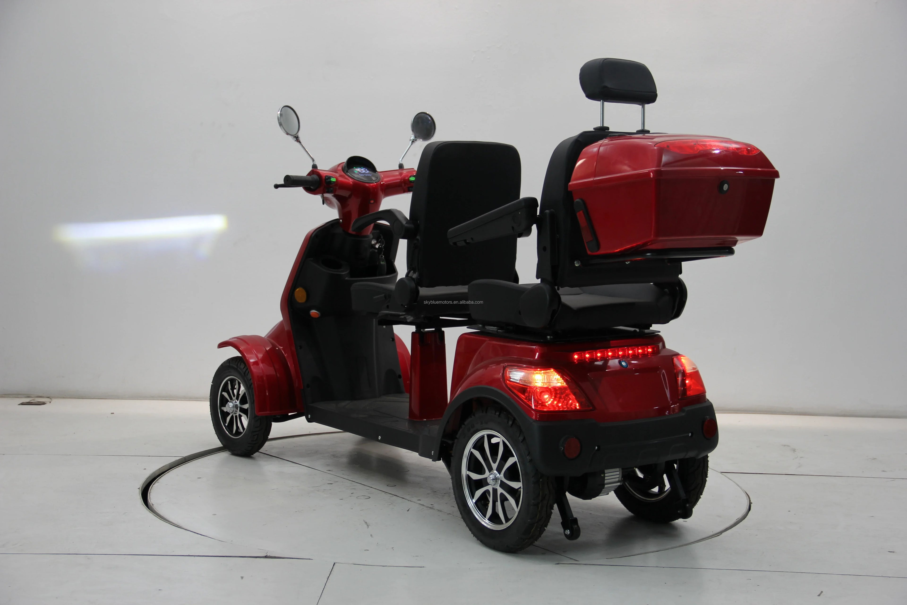 4 Wheel Mobility Scooter Double Seat Electric Scooter For The Elderly 1000W Scooter Heavy Duty