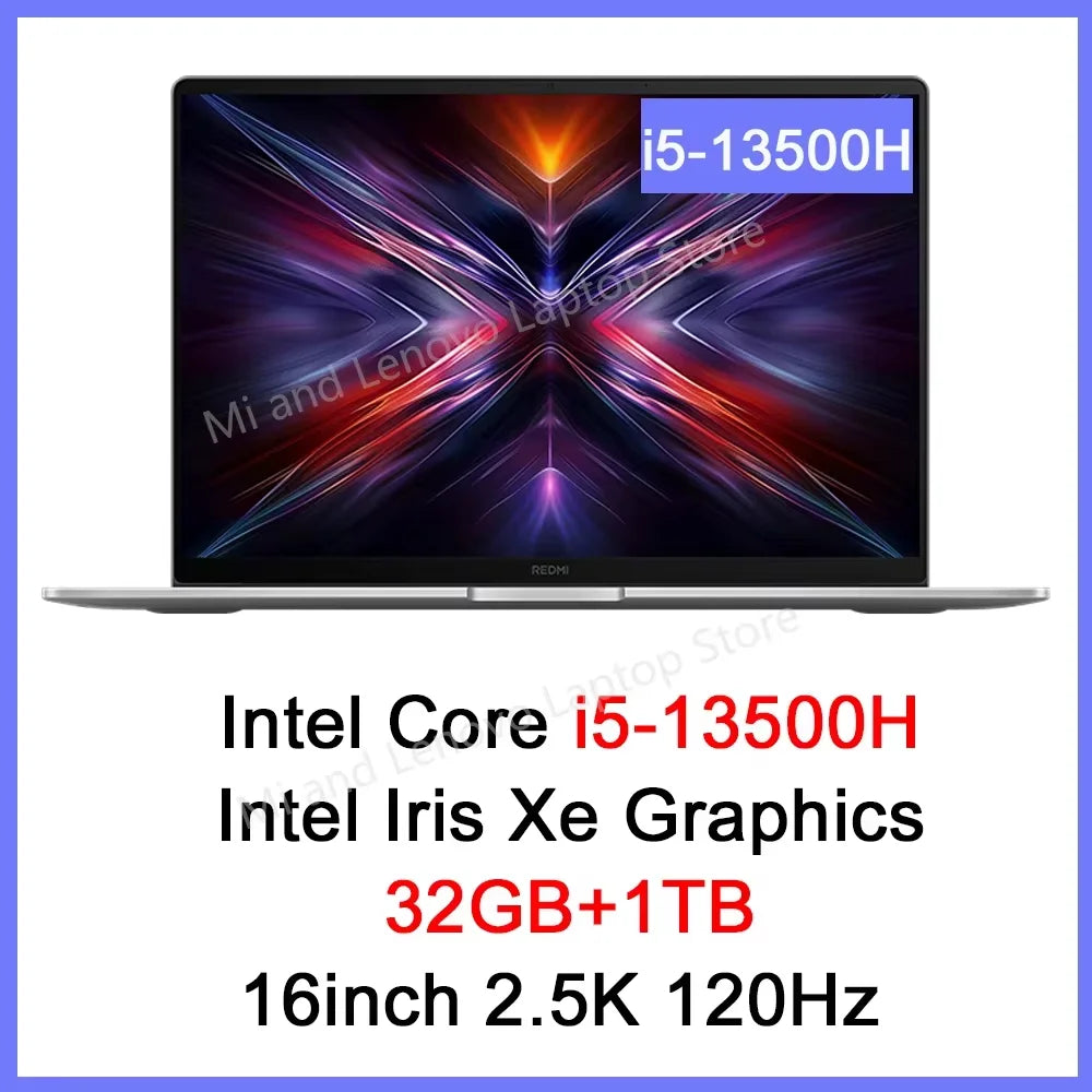 Xiaomi REDMI Book 16 2025 i5-13500H 32G 1TB 16inch 2.5K 120Hz Screen Gray