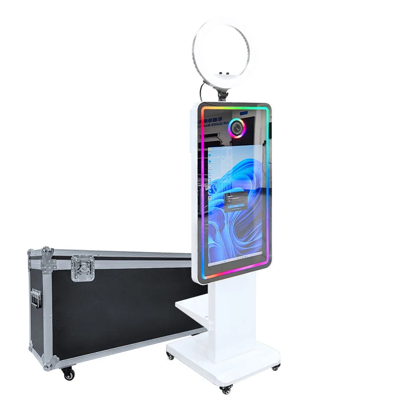 Magic Mirror Photobooth Machine LCD Touch Screen Wedding Party DSLR Selfie Photo Booth with Free Software