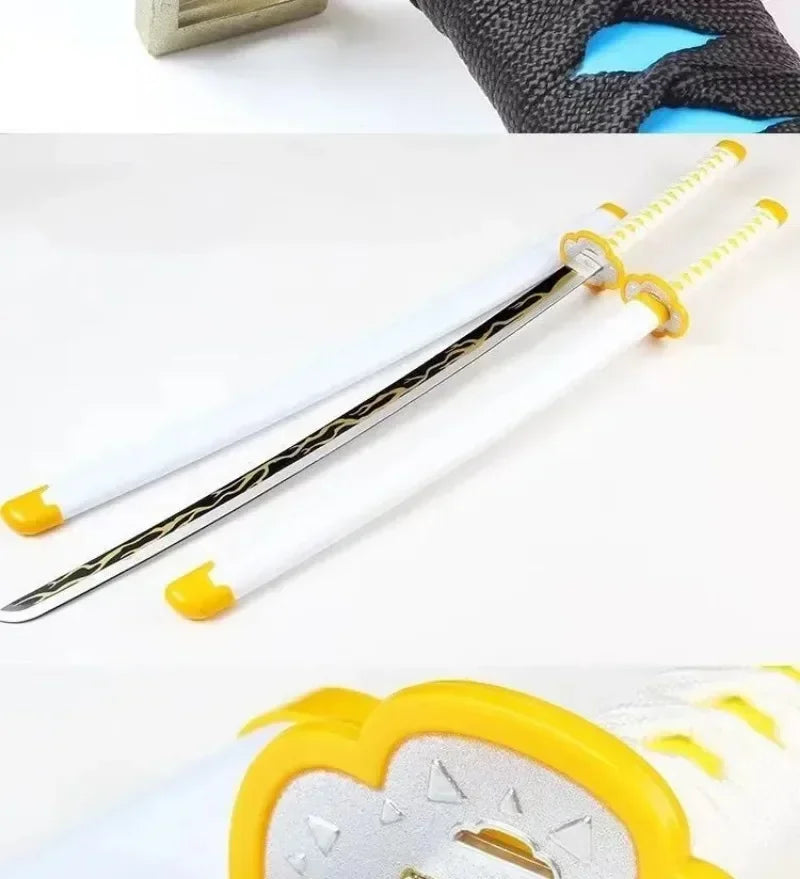40inch Bamboo Katana Anime Cosplay Costume Prop Large Safe Ninja Knife Blade Real Size Japanese Original Samurai Sword Toy Gift