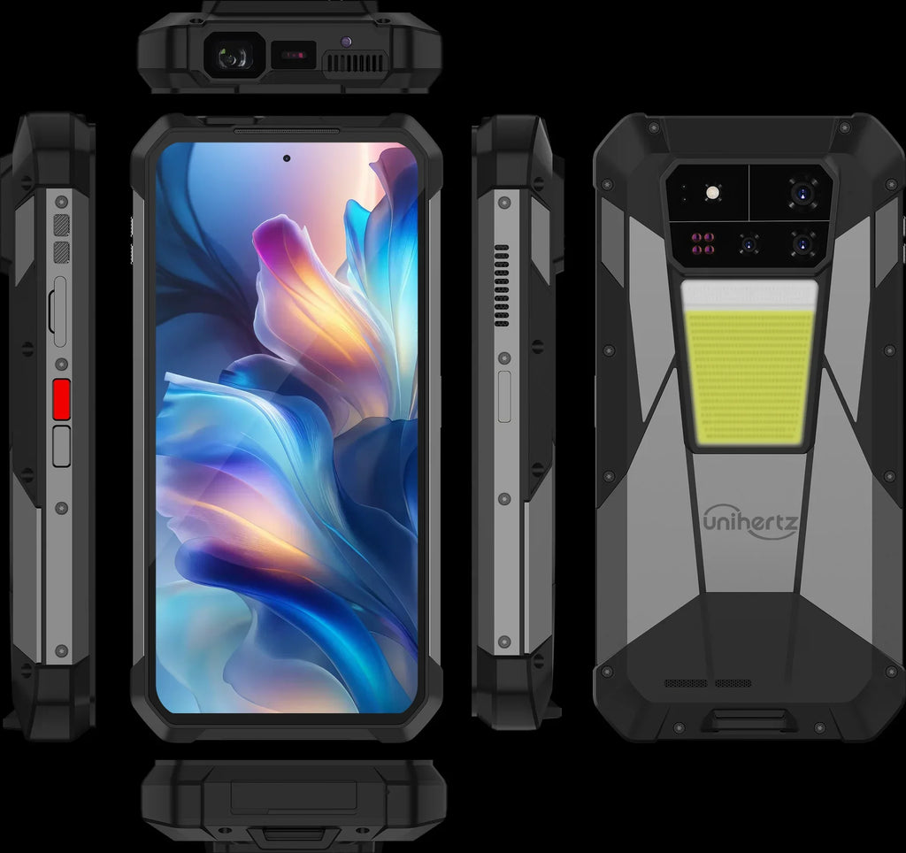 Unihertz by 8849 Tank 4 pr Smartphone 5G with 720P Projector 512GB 1TB Dimensity 8300 CPU 6.73" 3k AMOLED 11600mAh Android 14