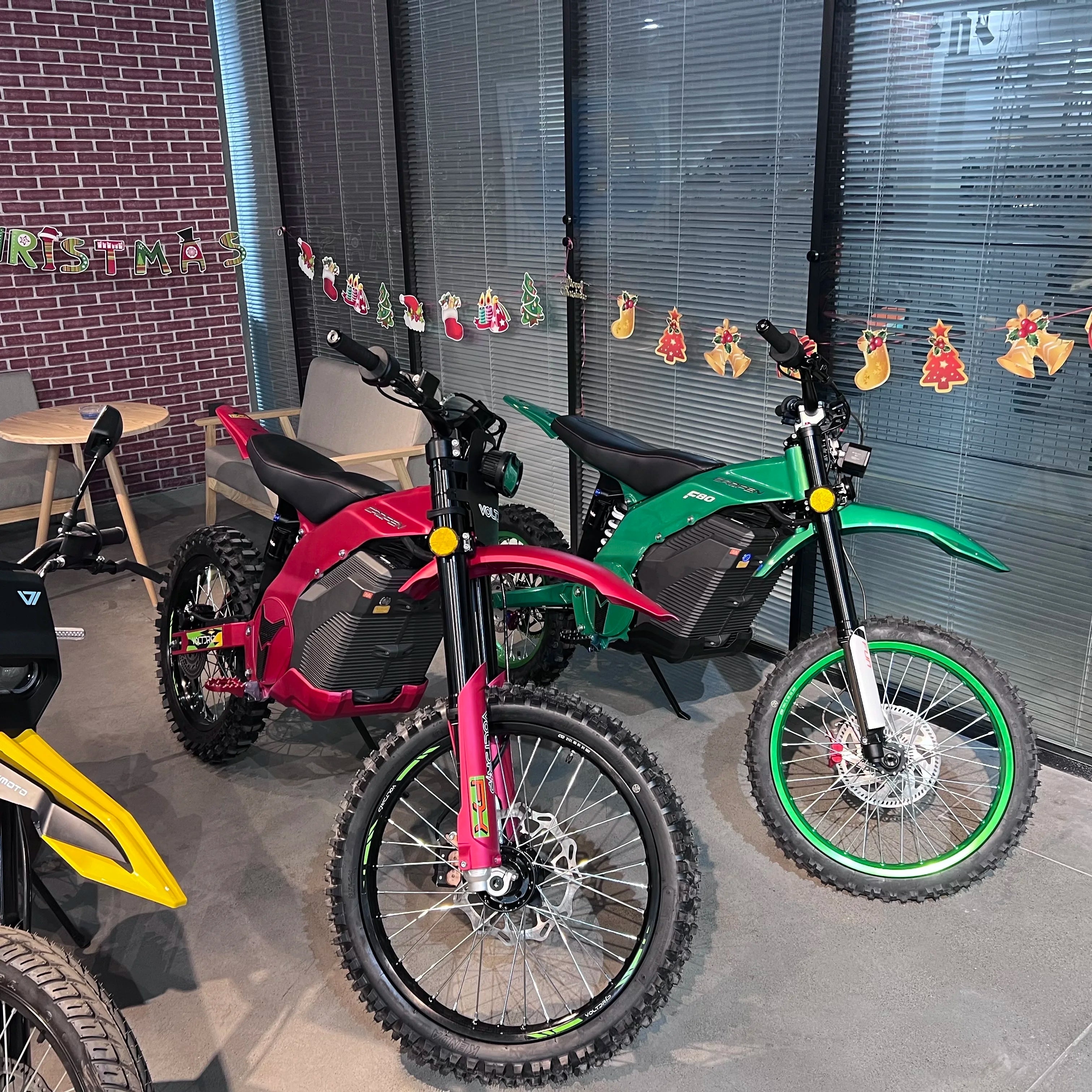 STLF Competition Dirt Bike CAOFEN F8 72V 30-60Ah 8000W 12000W 100KM/H Mid Drive Central Motor Off-road Electric Dirt Motorcycle