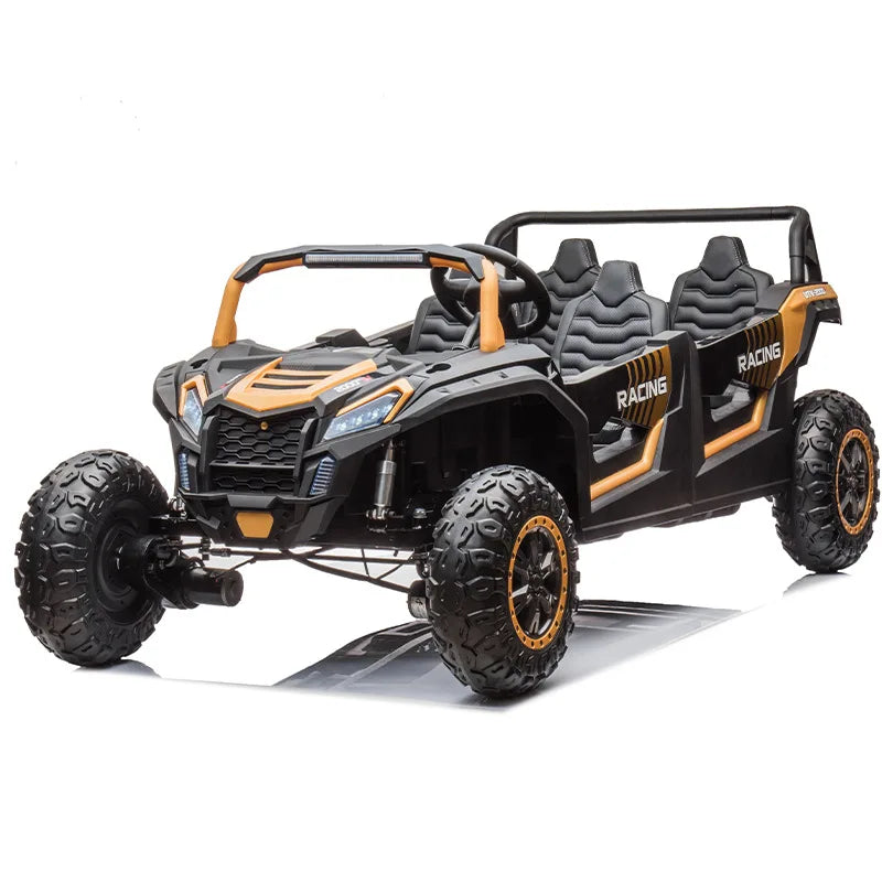 Children's electric four-wheeler can seat adult four-seater inflatable tire parent-child toy car