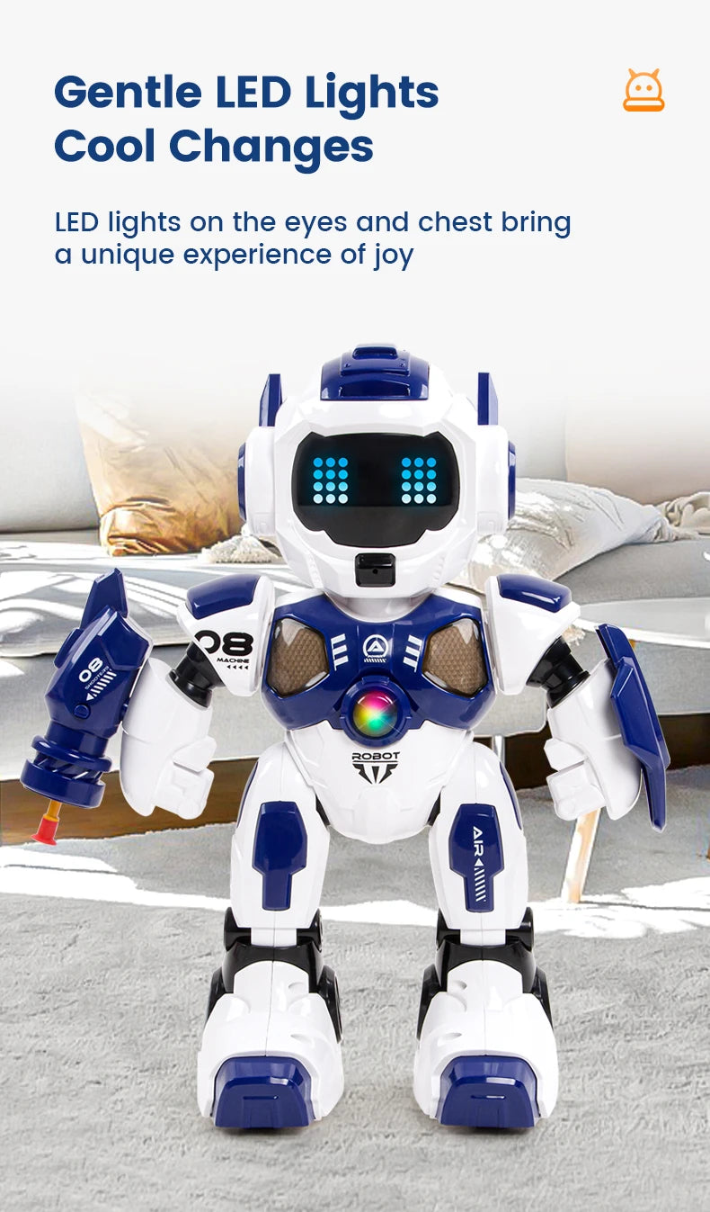 JHD For 2025 New JJRC R35 RC Robot Intelligent Programming Induction Interactive Remote Control Robot Electric Robot Model