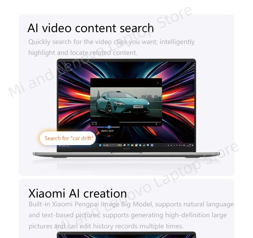 REDMI Book Pro 16 2025 Ultra5-225H/Ultra7-255H 32+1TB 16inch 3.1K 165Hz Grey Screen