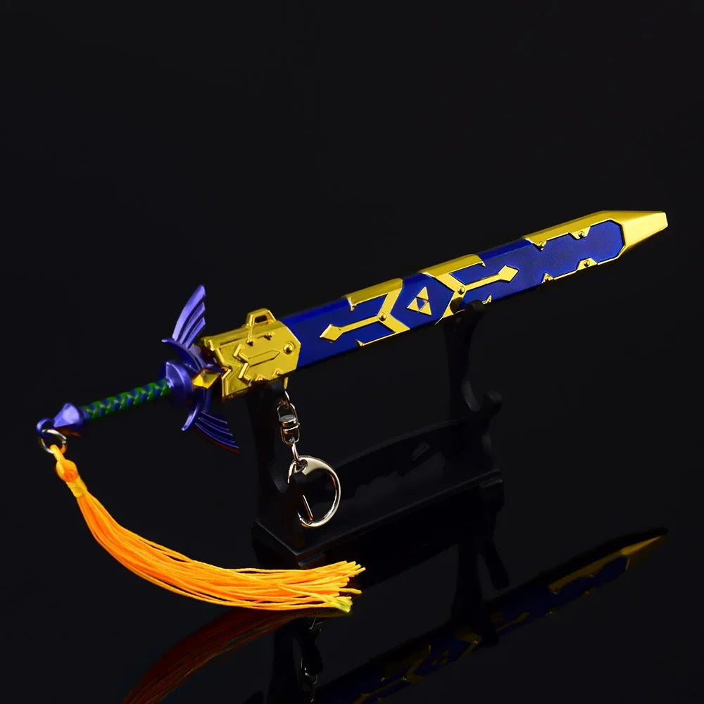 22cm Master Sword The Hyrule Fantasy Tears of The Kingdom Metal Weapon Model Sword Blade Keychain Ornament Crafts Gifts Toys