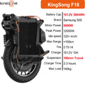 Newest Original KingSong F18 151.2V 2664Wh Electric Euicycle 100mm Traval Suspension 5000W Motor Power KS F18 Electric wheel