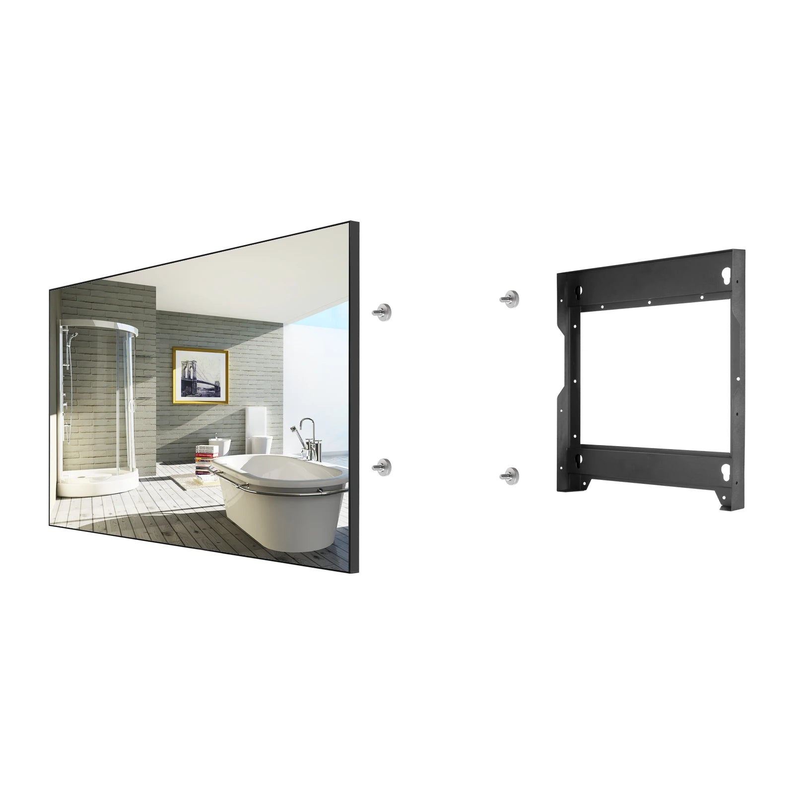 43 inches Smart LED Light Mirror TV Makeup Television Salon DTV Tuner Soulaca Living Room Decoration webOS System