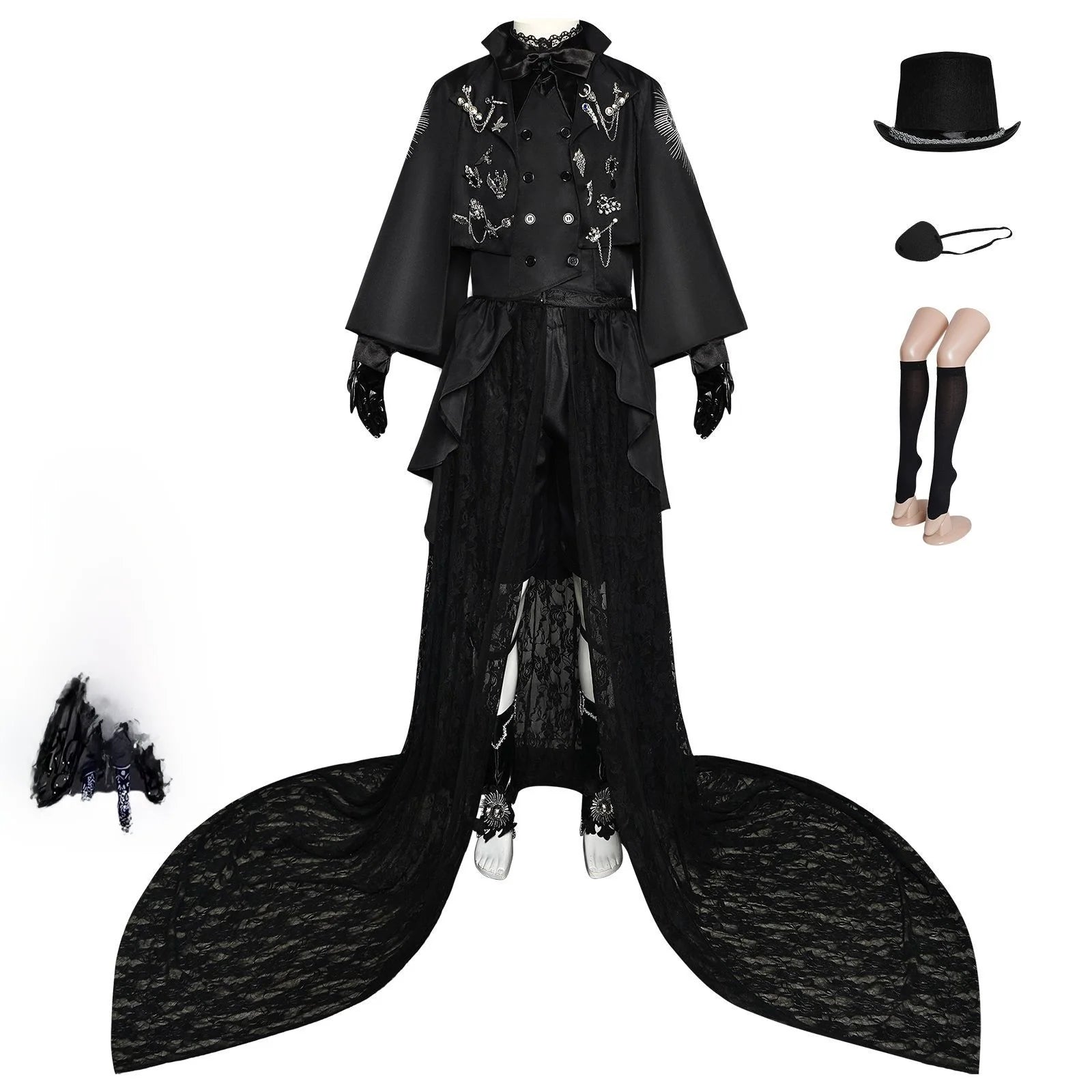 15th Anniversary Black Butler Cosplay Costume Stage Performance Anime Outfit Formal Wear Vocaloid Vsinger Dry Clean Only