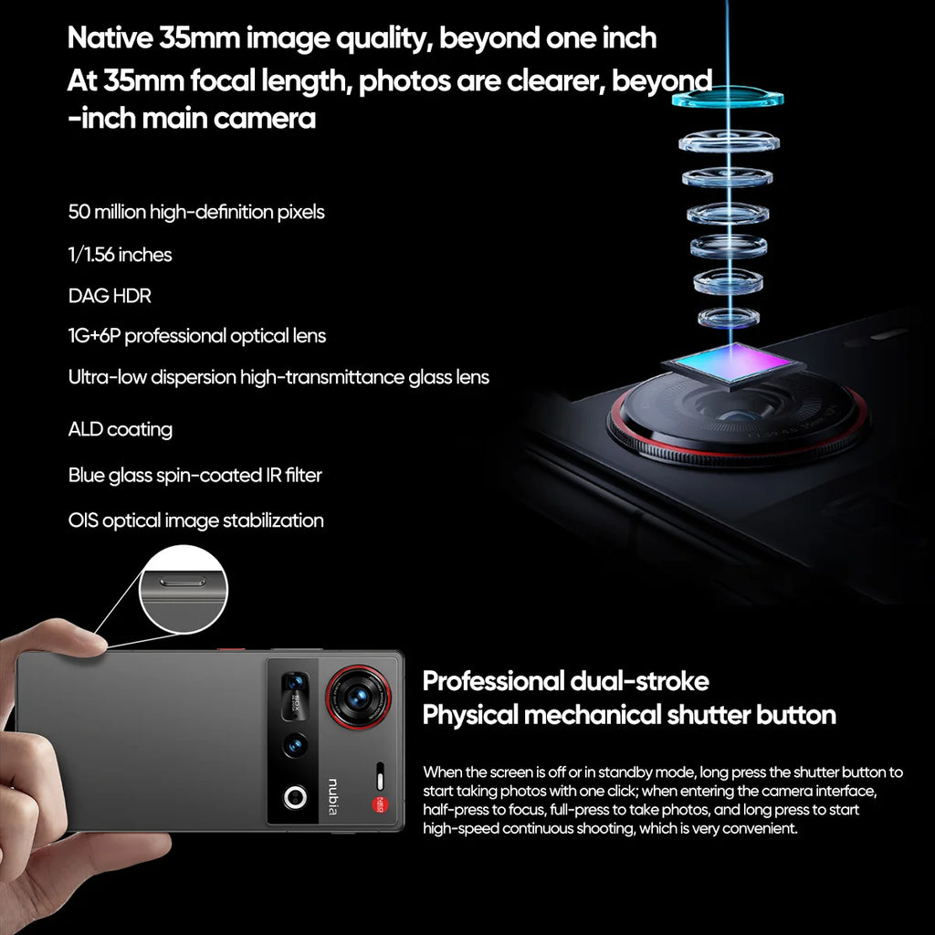 Nubia Z70S Ultra Global Edition Snapdragon 8 Elite 6.85-inch 1.5K 144Hz OLED 6600mAh 80W 64MP+50MP IP69