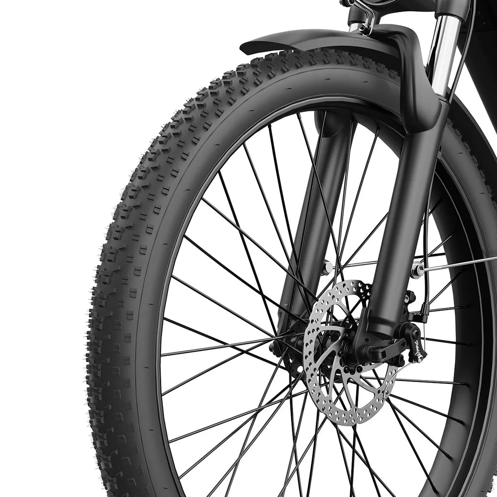 20'' Fat Tire Electric Bike 1100W Peak Motor 48V E-Bike 28MPH Mountain E Bicycle