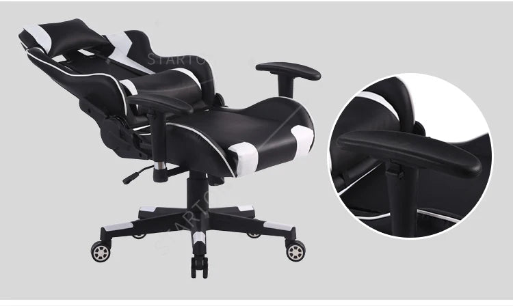 Free Sample Pc Office Racing Computer Scorpion Reclining Leather Autofull Gamer Dropshipping Led Gaming Chair With Footrest