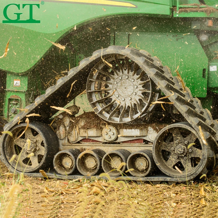 Customized Rubber Track System For Tractors And Combines Conversion Track System