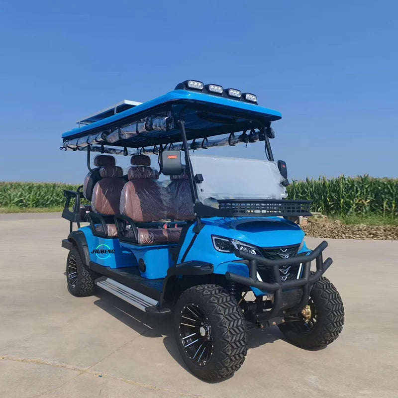High Performance New Road 6 Wheel Drive Street Legal Club Car Electric Golf Cart Buggy 30-50Km/h Front Disc Brakes80-100km Range