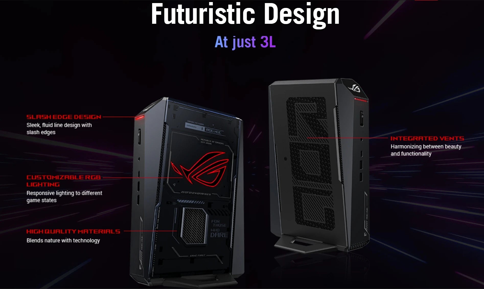 New ROG NUC 2025 NUC15JNK Gaming Mini PC Core Ultra 9 275HX RTX 5080 32GB DDR5 RAM Liquid Metal Desktop Computer