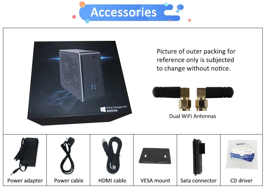 Powerful Mini PC Computer 10th Gen Core I9-10880H 64GB DDR4 MME Office Portable Desktop Computer Embedded Mini PC