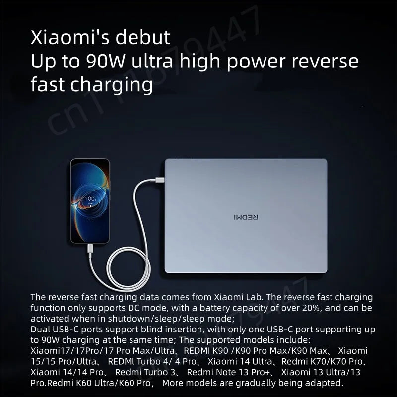 2026 New Xiaomi REDMI Book Pro 14 Laptop Ultra5-338H/Ultra7-358H 32GB+1TB 14inch 2.8K 120Hz Screen Blue Notebook Xiaomi