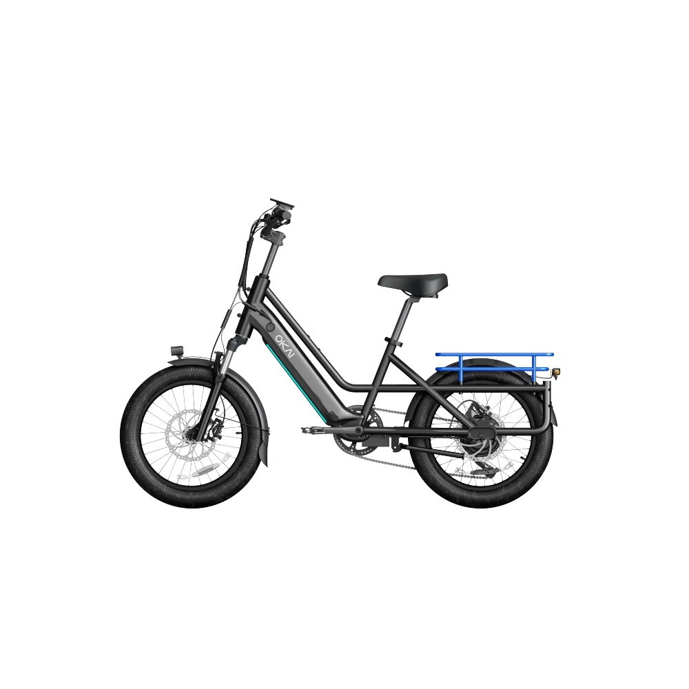 Multifunctional EB70 Kargo Fitness Step-through e-Bike w/ up to 50 miles Max Operating Range and 20 MPH Max Speed-Black