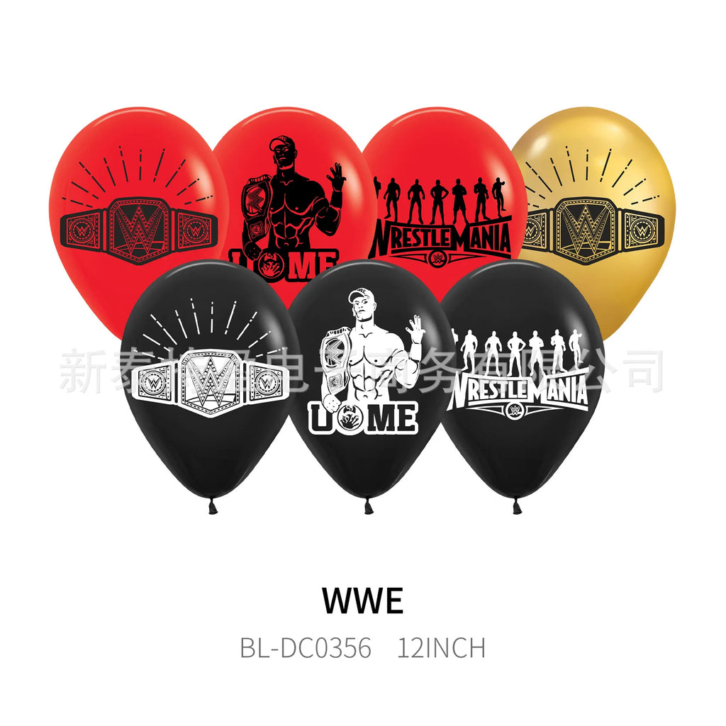 New WWE Theme USA Wrestling Match Party With Latex Balloon Boy Birthday Party Decorative Ball