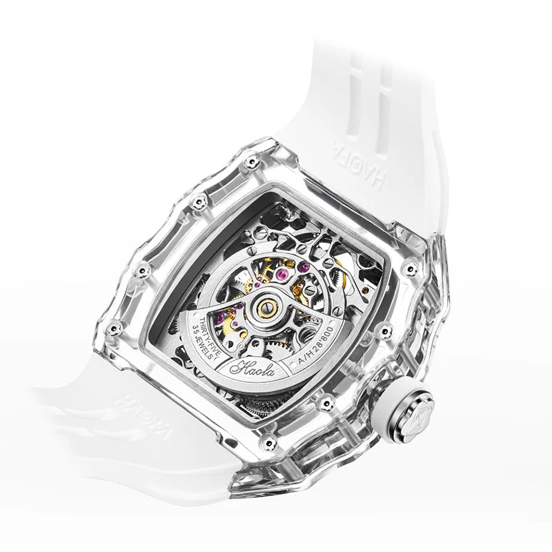 Haofa Flying Automatic Tourbillon Man Watch 2210 Luxury Mechanical Skeleton K9 Sapphire Crystal Case Watches for man Vintage
