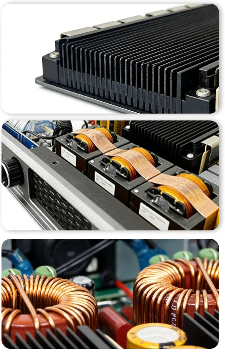 Paulkitson Professional 4channel Digital Power Amplifier Silicon Carbide Class D Power Amplifier Stable 2Ω 4x6800w For Speakers