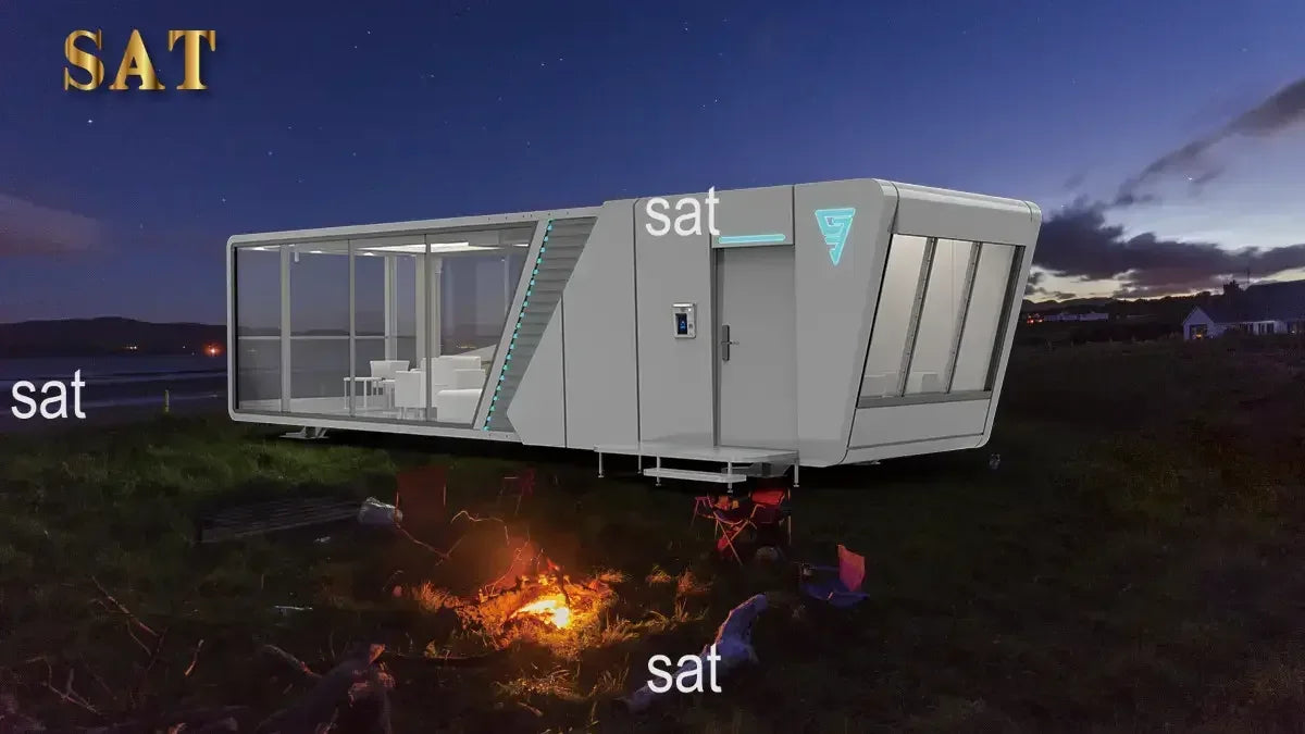 A for Multi-Functional Luxury Prefab Living Homes Micro Office Modular Container Apple Cabin Capsule House