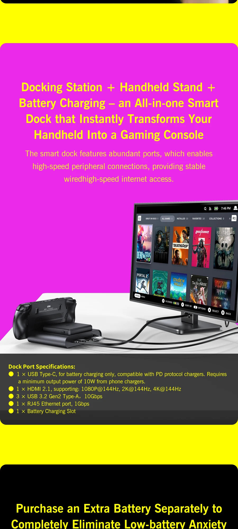GPD WIN 5 Handheld Gaming Laptop Portable Gaming Entertainment with Laptop Functionality