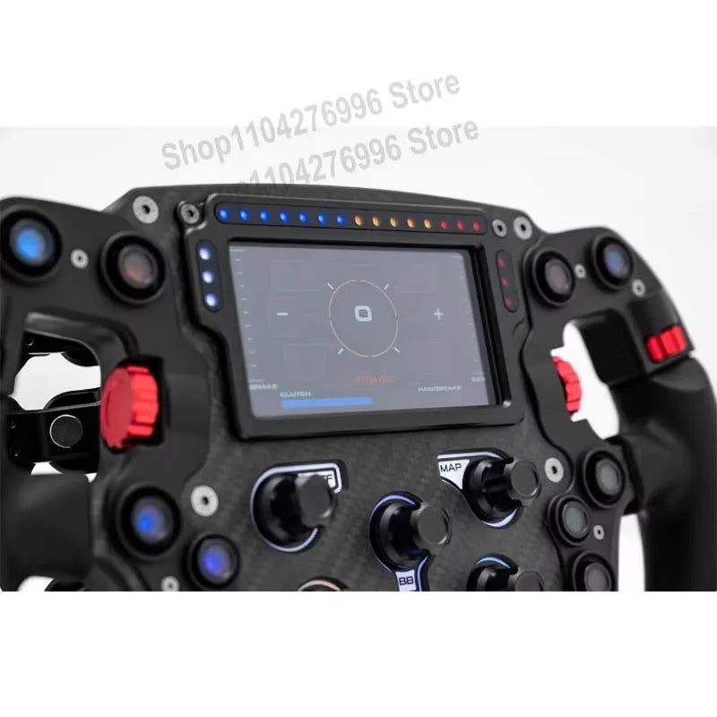 PC Formula Steering Wheel Racing Simulator Steering Wheel Carbon Fiber Steering Wheel with 4.3" Display For Simagic FX PRO