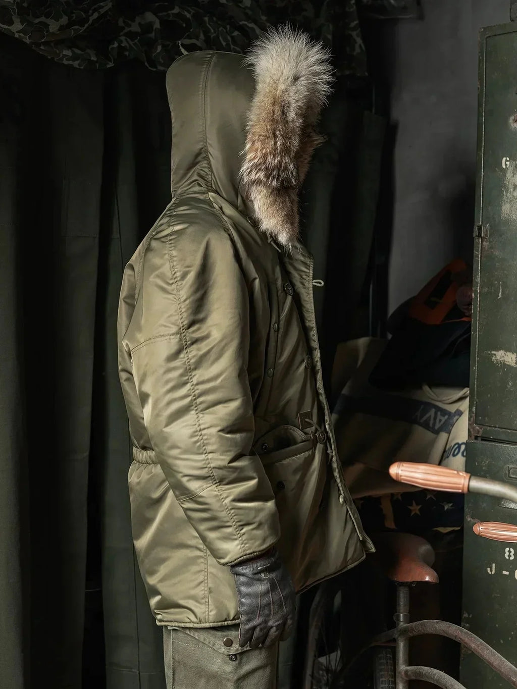 Rugged Bronso Type 2026 N-3 Snorkel Parka Real Fur Collar Heavy Duty Long Bomber Jacket N3B 2026ss design