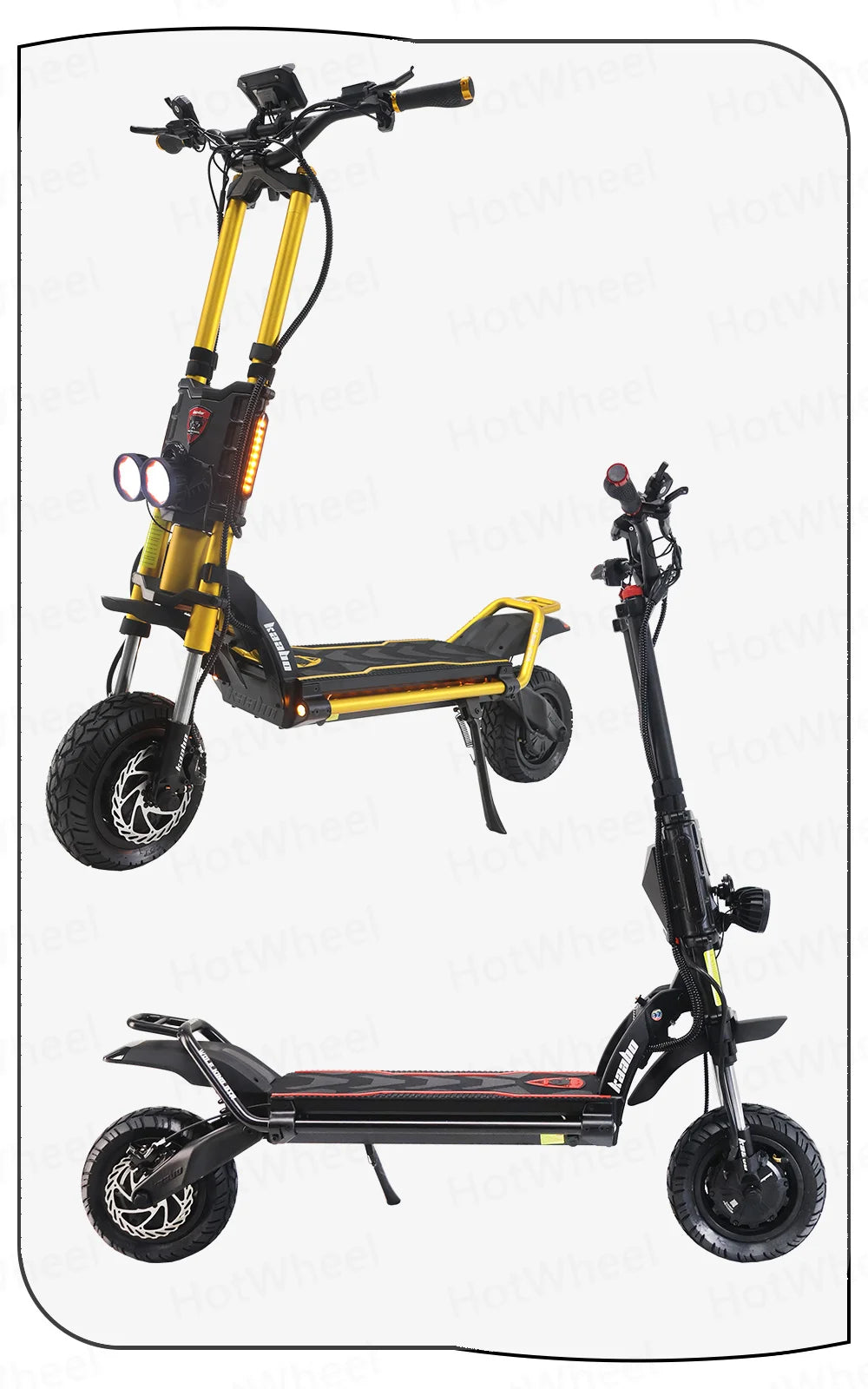 KB Wolf King GTR Max Electric Scooter 2000W*2 Motor 72V 40Ah Battery 2in1 FOC Controller Central Display 12inch Vacuum CST Tire