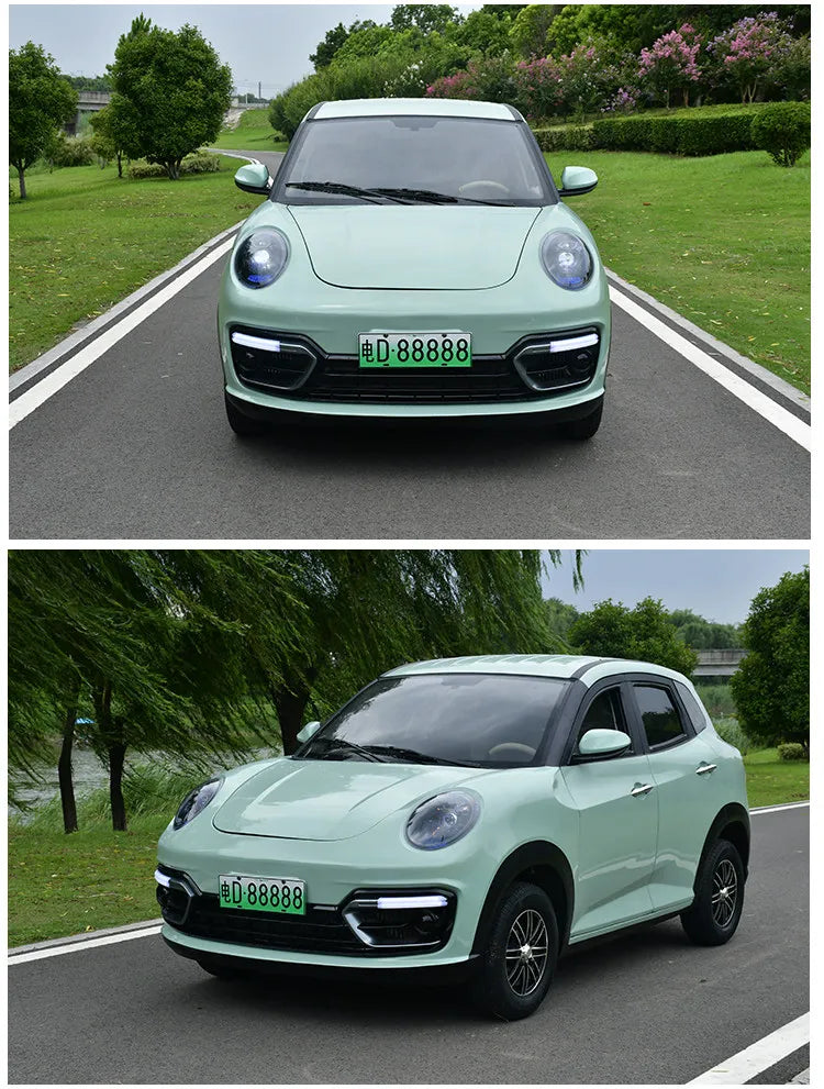 2025 new four-wheeled electric vehicle, fully enclosed for household use, air-conditioned oil-electric dual-purpose
