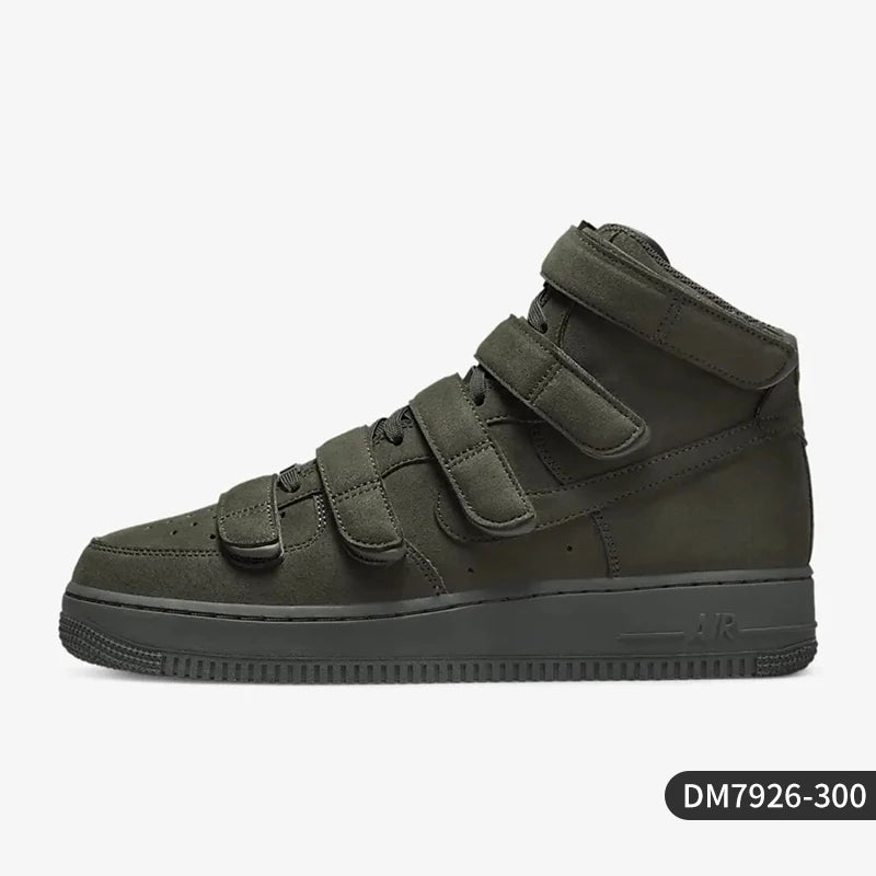 Nike Official Authentic Air Force 1 Unisex High-Top Sports Sneakers with Velcro DM7926-300