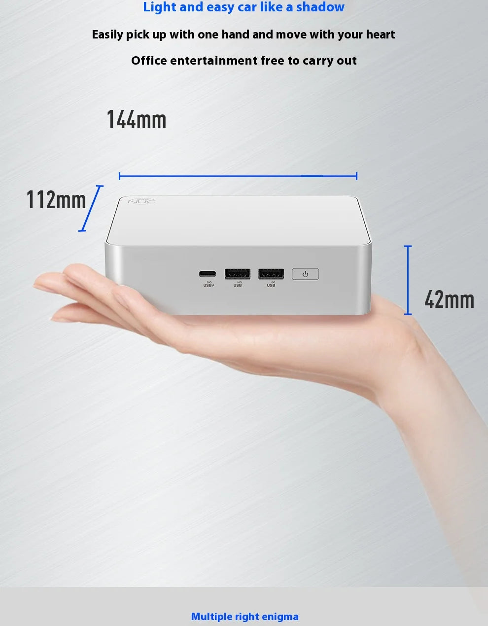 YUXINPC ASUS NUC15CRSU9 15th generation PRO+Core Ultra 9 285H home, office, and commercial mini NUC computer