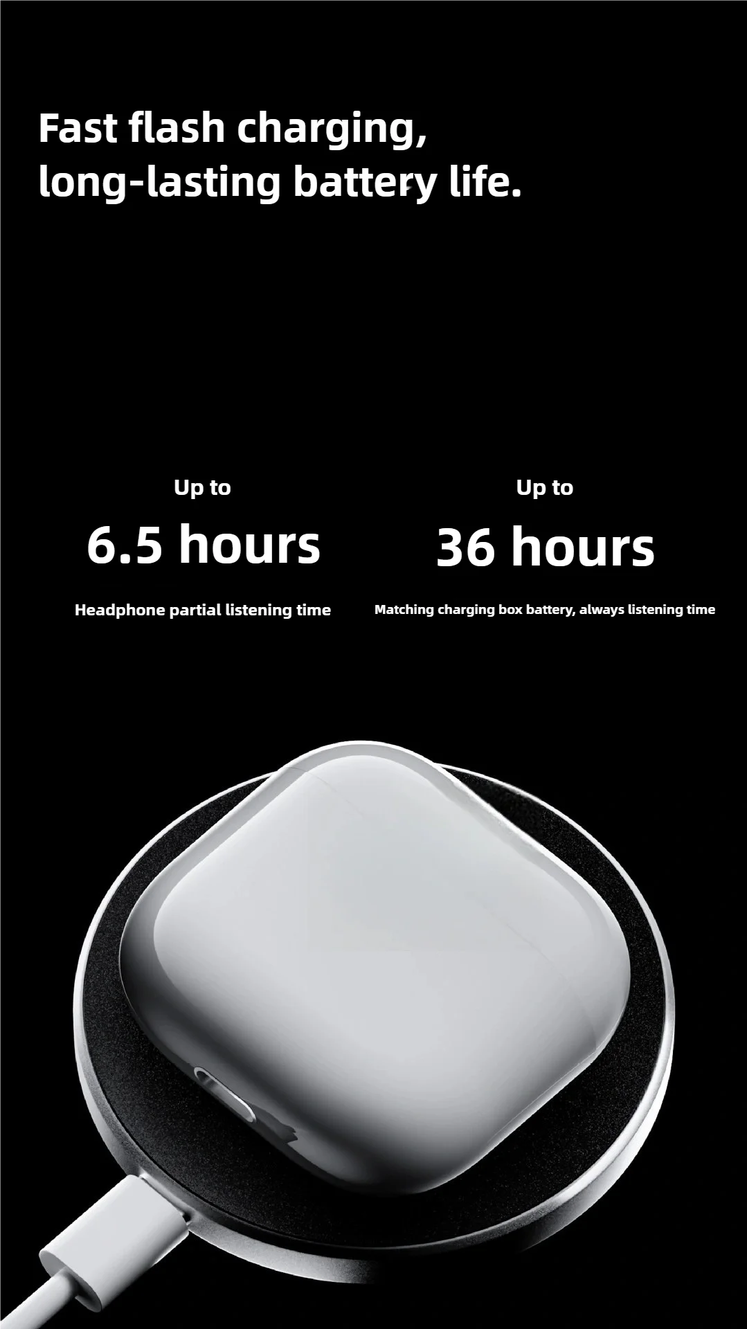 Airs Pro7 TWS Earbuds Bluetooth Wireless Headsets with Siri Pop-up Waterproof Positioning Touch Control Earphones for iOS