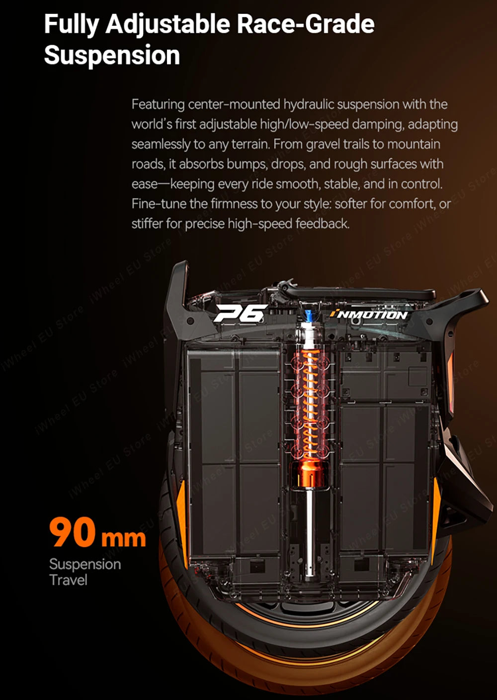 Original Inmotion P6 235V 4200Wh High-capacity Battery 6000W Motor Power Top Speed 150km/h New Version Inmotion P6 E Wheel