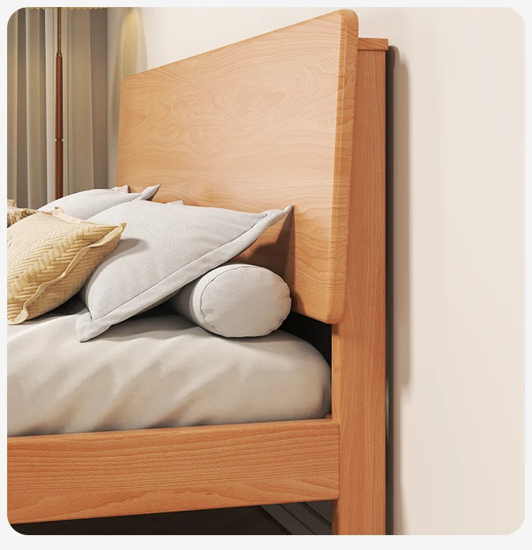 Elegant Storage Double Bed Frame Wood Platform Modern Twin Queen Bed Frame Full Size Nightstands Cama Moderno Lujo Furniture