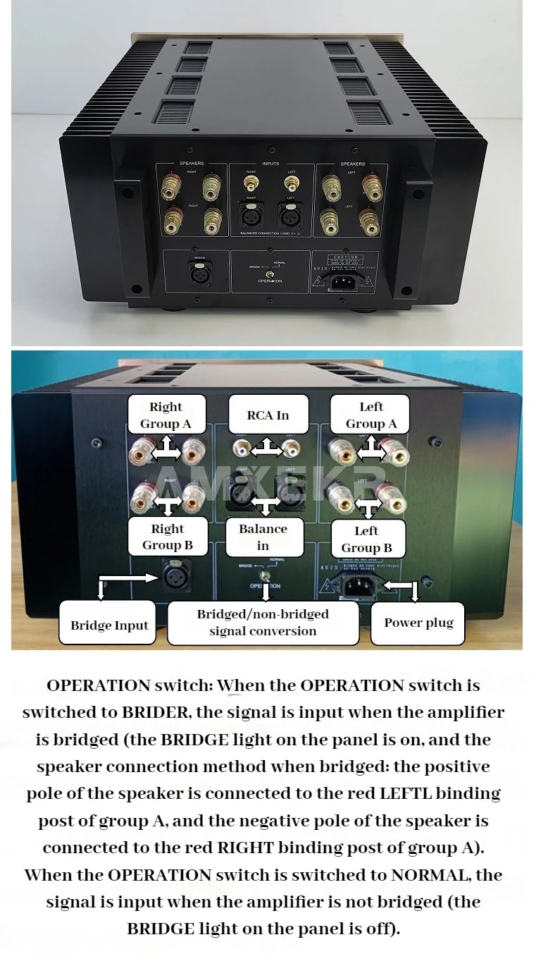 Reference Accuphase A-75 High-end Pure Class A Amplifier HiFi Balanced Post-Power Amplifier Home Audio Speaker Protection 120W